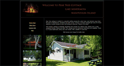 Desktop Screenshot of peartree-cottage.manitoulin-island.com