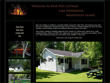 Tablet Screenshot of peartree-cottage.manitoulin-island.com
